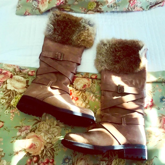 Fabianelli Fur Trim Boots - Picture 2 of 8